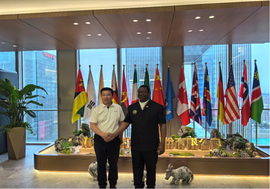 赞比亚驻华大使到访bb贝博中国官网资源集团总部
